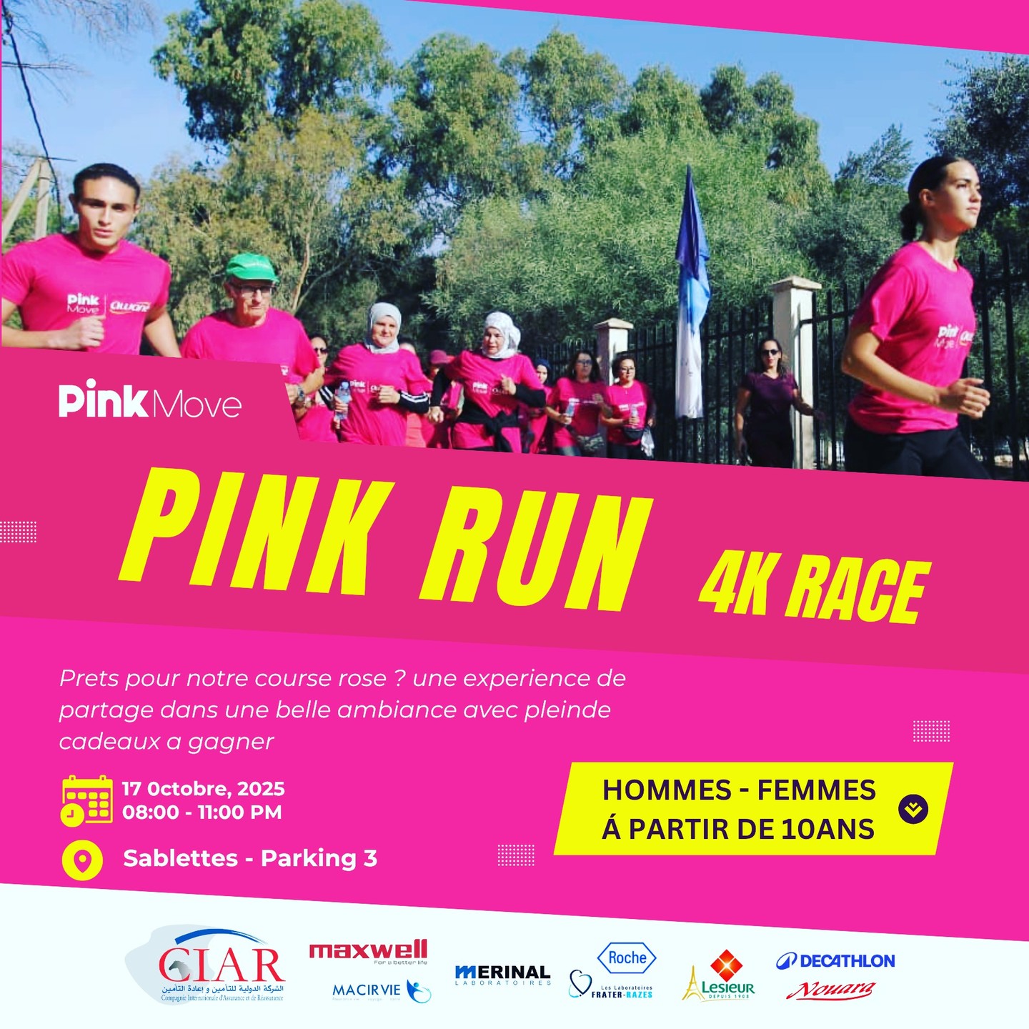 Pink Run Alger 2025 – 3 km race image